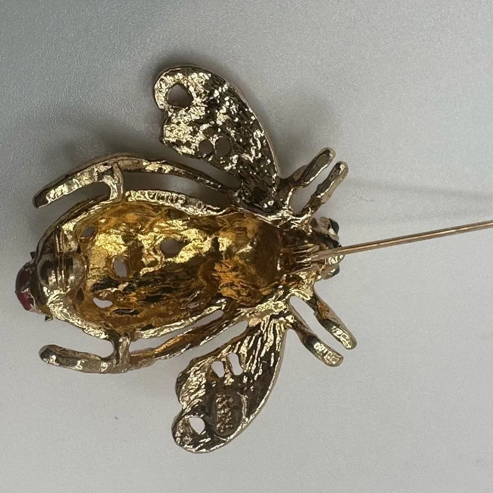 Joan Rivers Pink Orchid Bee Pin